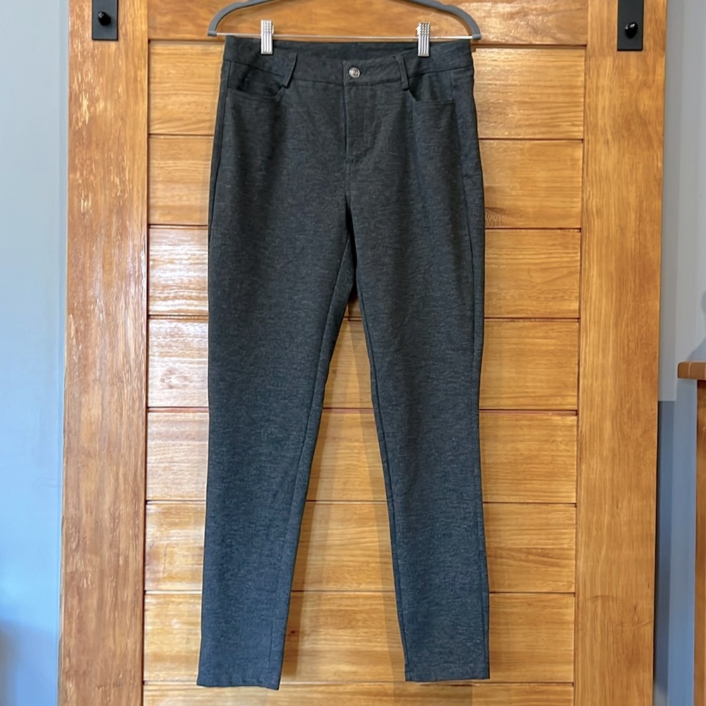 MK stretch dress pants / ankle crop / tapered leg